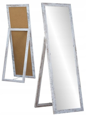 DUŻE lustro STOJĄCE rama PREMIUM 160x50 SHABBY