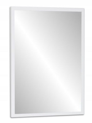 LUSTRO 50x40 wąska rama PREMIUM BIAŁE