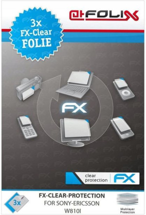 Folia ochronna do Sony Ericsson W810i 3szt PREMIUM
