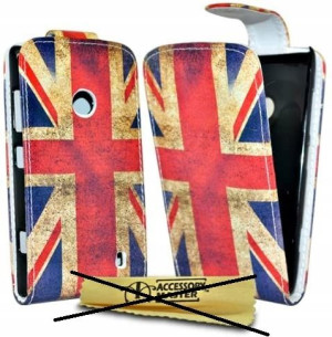 Etui do Nokia Lumia 520 case z klapką flaga anglii