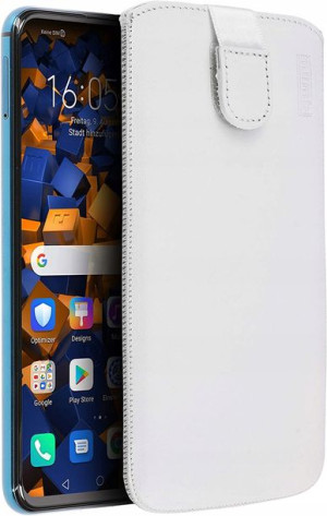 Mumbi Etui skórzane do Honor 20 Pro białe