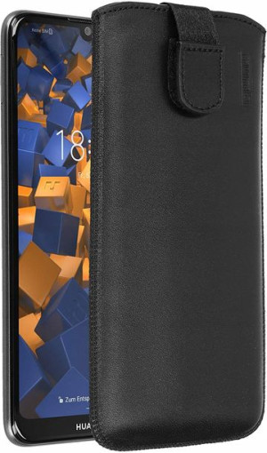 Etui case wsuwka Honor 8A skóra MUMBI czarne