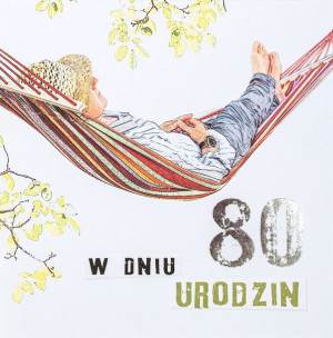 Kartka na 80 urodziny dla mężczyzny M763