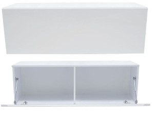 Szafka Rtv Vida 2 Wisząca 120cm Biel Połysk