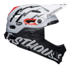Kask full face BELL SUPER DH MIPS SPHERICAL fasthouse matte gloss black whi