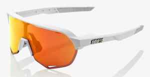 Okulary 100% S2 Soft Tact Off White - HiPER Red Multilayer Mirror Lens (Szk