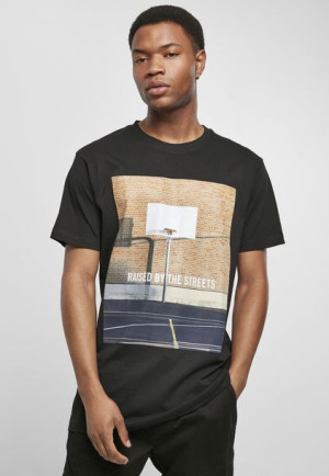 T-shirt Raised By The Streets Black