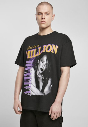 T-shirt Aaliyah One In A Million Oversize Black