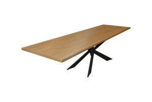 Stół ARANA III rozkładany dębowy loft metal