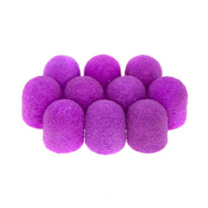 Kapturek kapturki ścierne do pedicure Fabric PODO Purple Fioletowy 10mm gra