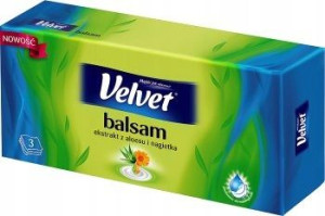 Velvet Balsam, chusteczki kosmetyczne, 70 sztuk