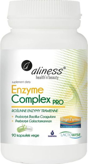 Roślinne enzymy trawienne Enzyme Complex Pro 90 kapsułek wegetariańskich Al
