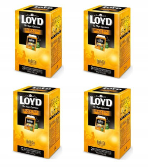 Herbata LOYD Black Citrus Kopertowana Zestaw 4szt.