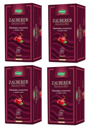 BELiN Herbata Wiśnia wiśniowa Zauberer – 4szt