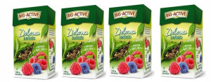 Herbata Zielona Malina Big Active liściasta 100g