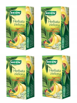 BELiN Herbata zielona owoce tropikalne – 4 szt