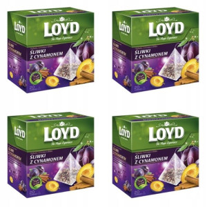Herbata LOYD Śliwka z Cynamonem 20 toreb piramidki