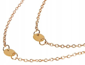 naszyjnik złoty pancerka multi łańcuszek chain