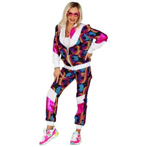 Strój Dres Disco Kolorowy Wzór Lata 80 - S