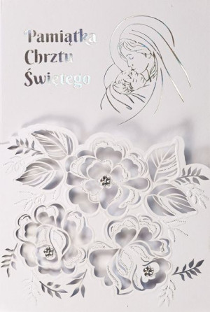 Pamiątka na Chrzest z życzeniami LC11
