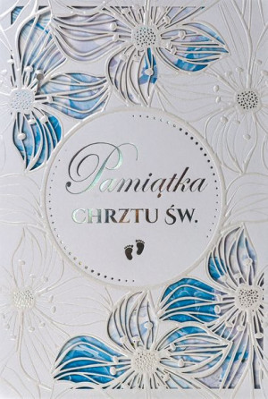 Pamiątka na Chrzest z życzeniami LC7
