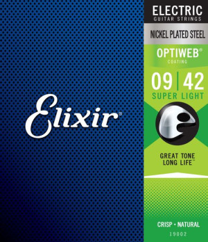 Struny do gitary elektrycznej Elixir 19002 Optiweb 9-42