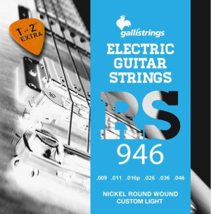 Struny do gitary elektrycznej Galli RS946 Nickel 9-46