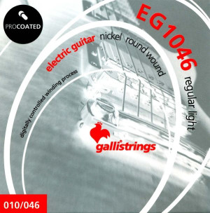 Struny do gitary elektrycznej Galli EG1046 Procoated 10-46