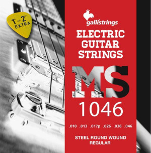 Struny do gitary elektrycznej Galli MS1046 Steel 10-46