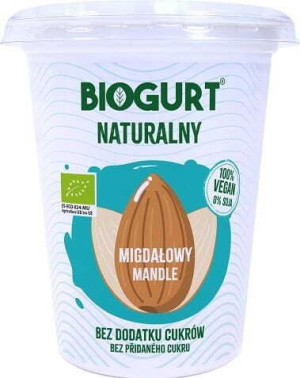 Biogurt wegańska fermentowana alternatywa jogurtu z migdałów BIO 400 g Biog
