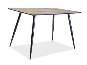 Stół REMUS 120x80 orzech/czarny mat, Signal