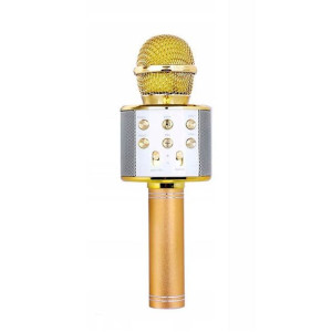 Mikrofon karaoke Roneberg bluetooth ZŁOTY