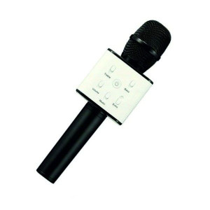 Mikrofon bluetooth głośnik bezprzewodowy Q7 z futerałem CZARNY