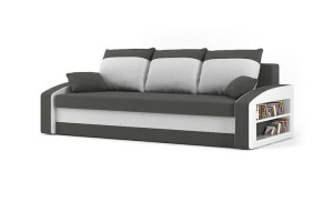 Kanapa HEWLET PÓŁKA rozkładana sofa z FUNKCJĄ SPANIA bonel+tkanina