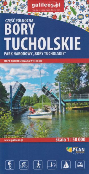 Bory Tucholskie Cz.północna Mapa 1:50 000 Plan