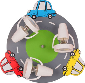 Lampa sufitowa dla dzieci samochodziki - S204-Emino