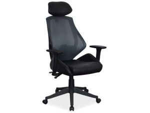 Fotel obrotowy Q-406 czarny biurowy