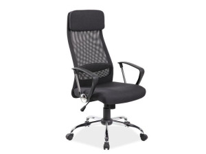 Fotel obrotowy Q-345 czarny biurowy