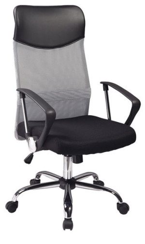 Fotel obrotowy biurowy Q-025 szary/czarny