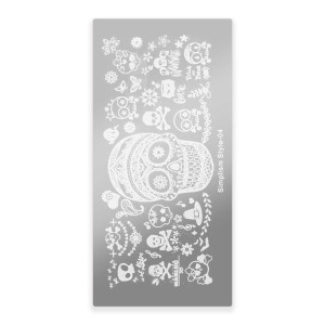Blaszka do stempli ze wzorkami Simplism Style rozmiar S Nr 04