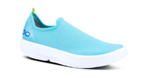 OOFOS Buty regeneracyjne OOmg eeZee LOW White/Teal