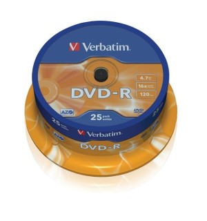 Cake DVD-R Verbatim 16x 4,6 GB 25szt