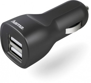 Hama Car Charger 2xUSB 2,4A czarna