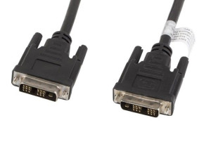 Przewód kabel DVI 1.8m Lanberg czarny