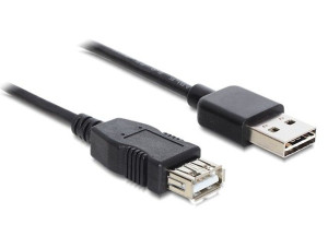 Przedłużacz Delock USB 1.0m czarny