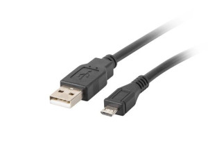 Przewód kabel Lanberg micro USB 1,8m czarny