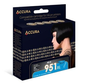 ACCURA Atrament do HP No. 951XL (CN046AE) cyan 24m