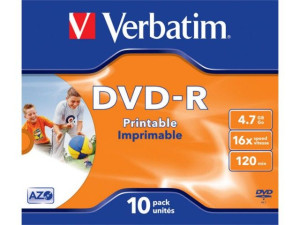 Płyty DVD-R Verbatim Printable 4.6GB - 10szt.