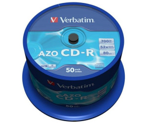 Płyty CD-R Verbatim Crystal AZO 52x 700MB 50szt.