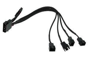 Phobya konwerter rozgałęziacz molex na 4x 3pin